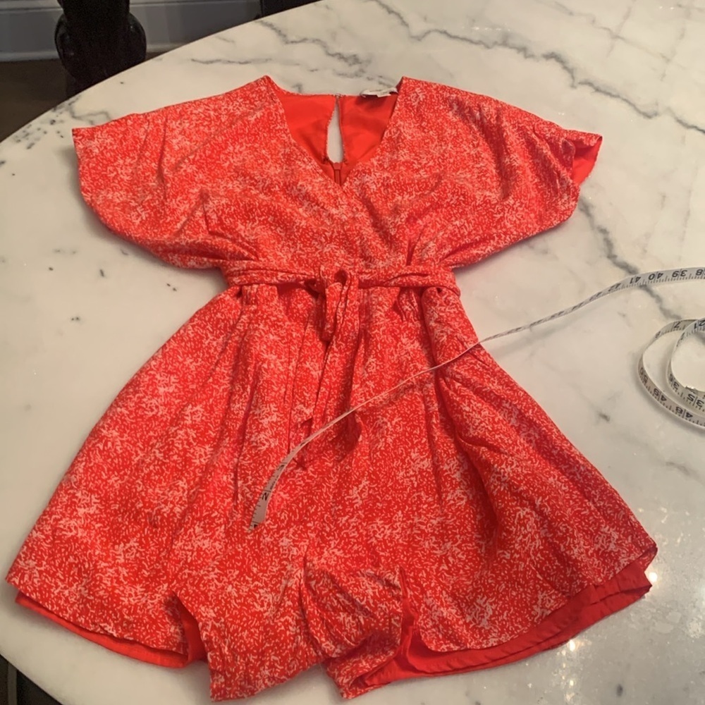 EUC Greylin Aubrey Tie Waist Romper XS - Picture 8 of 13